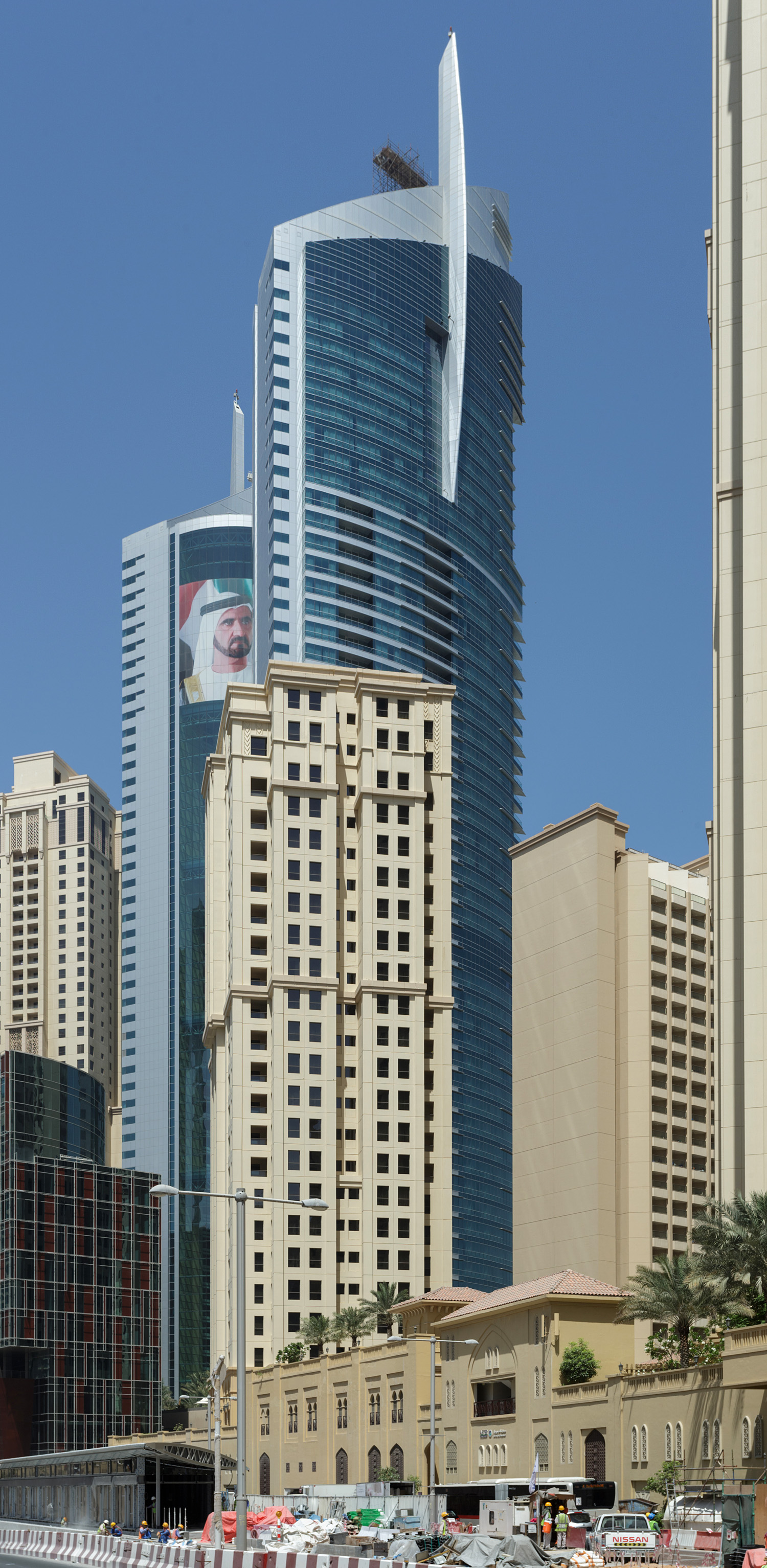 Oasis Beach Tower, Dubai - View from the east. © Mathias Beinling